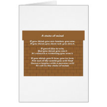 A State of Mind Greeting Card