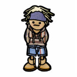 a statue to your youth. photo cutout