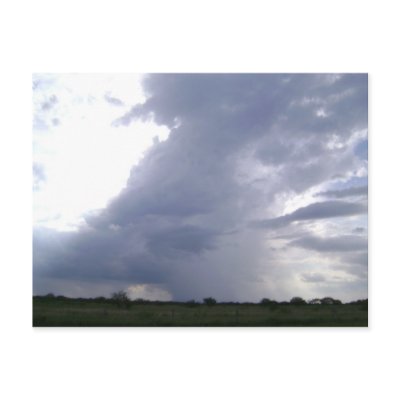 A storm is brewing over Texas Post Card by fierop