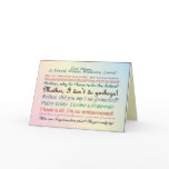 A Stroll Down Memory Lane Card