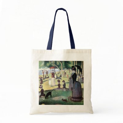 A Sunday Afternoon on La Grande Jatte by Seurat Tote Bags by MasterpieceCafe