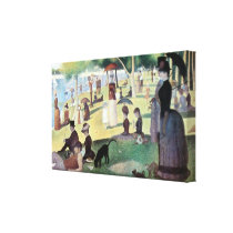 A Sunday Afternoon on La Grande Jatte by Seurat Gallery Wrap Canvas