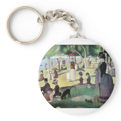 A Sunday Afternoon on La Grande Jatte by Seurat Key Chains by MasterpieceCafe