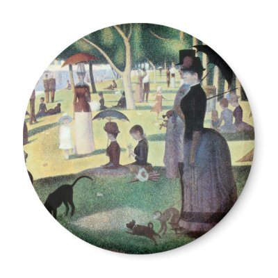 A Sunday Afternoon on La Grande Jatte by Seurat Refrigerator Magnet by MasterpieceCafe
