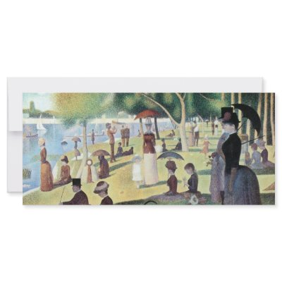 A Sunday Afternoon on La Grande Jatte by Seurat Personalized Rack Card by MasterpieceCafe