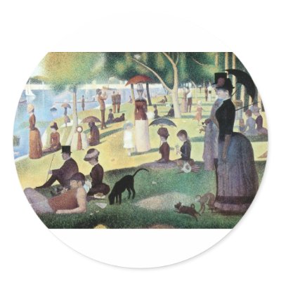 A Sunday Afternoon on La Grande Jatte by Seurat Sticker by MasterpieceCafe