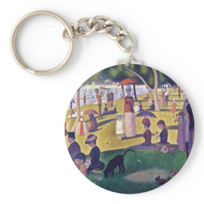 A Sunday Afternoon On The Island Keychains by Artcollection