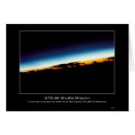 A sunrise seen from the Space Shuttle Endeavour cards