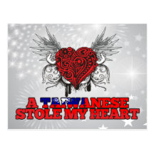A Taiwanese Stole my Heart Postcard