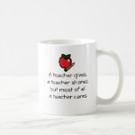 A teacher cares mug