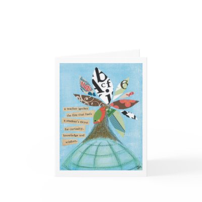 A teacher ignites the fire note card by jmdesign