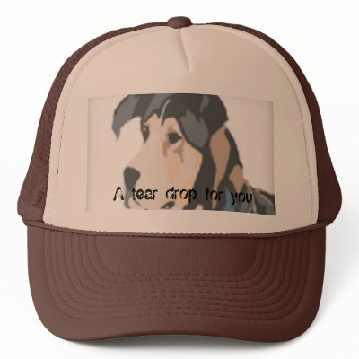 A tear drop for you mesh hat by TriceP