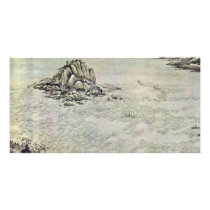 A Thousand Miles Up The Yangtze River Along By Wan Customised Photo Card