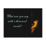 A Thousand Words - Fire Post Card