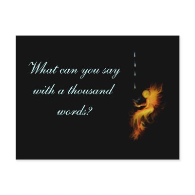 A Thousand Words - Fire Postcards by Flynn_the_Cat