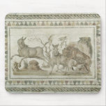 A tiger attacking two onagers mousepad