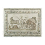 A tiger attacking two onagers postcards