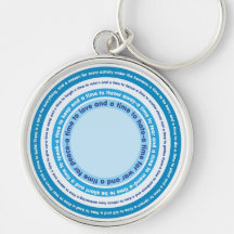 A Time for Everything - Blue Tones Key Chain