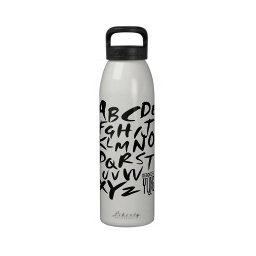 Letter Water Bottles Letter Water Bottles (0.75 & 1 L)