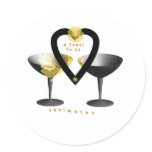 "A Toast For Soulmates"* Sticker