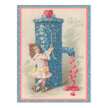 A Token Of Love Vintage Valentine Cards, Gifts Post Card