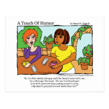 "A Touch of Humour" Anaesthesiologist Massage Comi Post Card