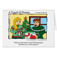 "A Touch of Humour" Hand Held Massager / Cat Comic Cards