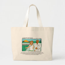 "A Touch of Humour" Spa Massage Cannibal Comic Canvas Bag