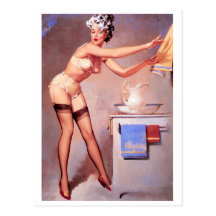 A Towel Please Pin Up Postcards