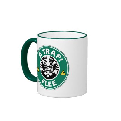A TRAP! FLEE COFFEE MUG by Illuminoidal