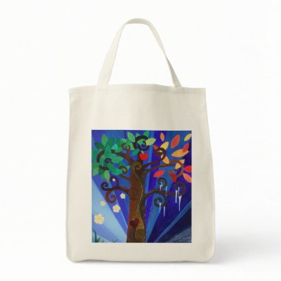 a tree for all seasons canvas bags by celticcamie