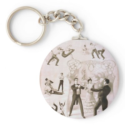 A Trip to China Town, 'Burlesque Trio' Vintage The Key Chains by photochrom
