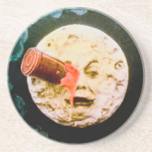 A Trip to the Moon Beverage Coaster