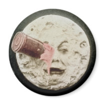 A Trip to the Moon Refrigerator Magnet