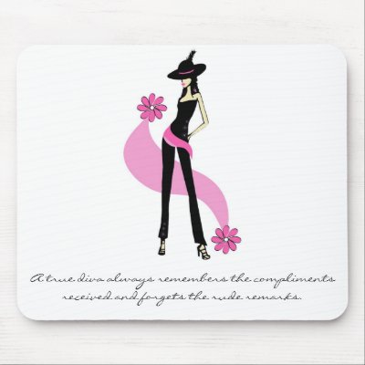 A True Diva Mousepad by NightSweatsDiva