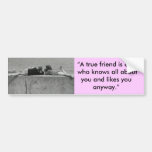A True Friend Bumper Sticker