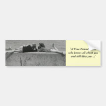 A True Friend Bumper Stickers