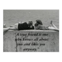 A True Friend Post Card