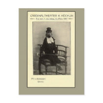 A True Oddity - A Monkey in a Suit Postcard