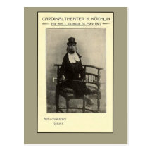 A True Oddity - A Monkey in a Suit Postcard
