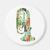 A Tuba of Tubas Fridge Magnet