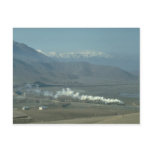 A Turkish 2-8-2 skirts the lake of the Keban Dam n postcards