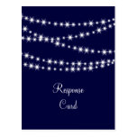 A Twinkle Lights Postcard RSVP (navy)