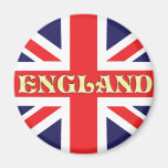 A Union Jack flag with England across it Fridge Magnets