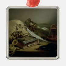 A Vanitas Still Life Christmas Ornaments