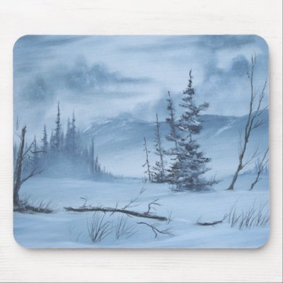 A Very Cold Winter Mousepad by twincoveart