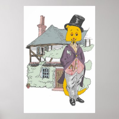 A Very Fine Feline Poster by redqueenself