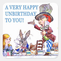 A Very Happy Unbirthday To You! Sticker