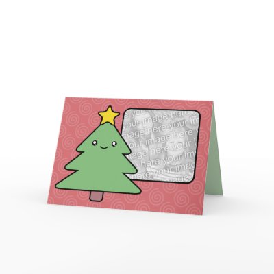 A Very Kawaii Christmas Card Photo Template by mariannegilliand