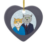 A Very Nice Kitty Couple Ornament